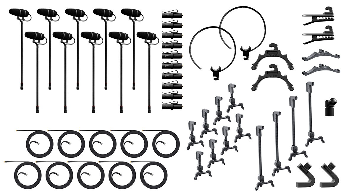 DPA KIT-4099-DP-10C-C - 4099 CORE+ Classic Touring Kit, 10 Mics i akcesoria, wysoki SPL