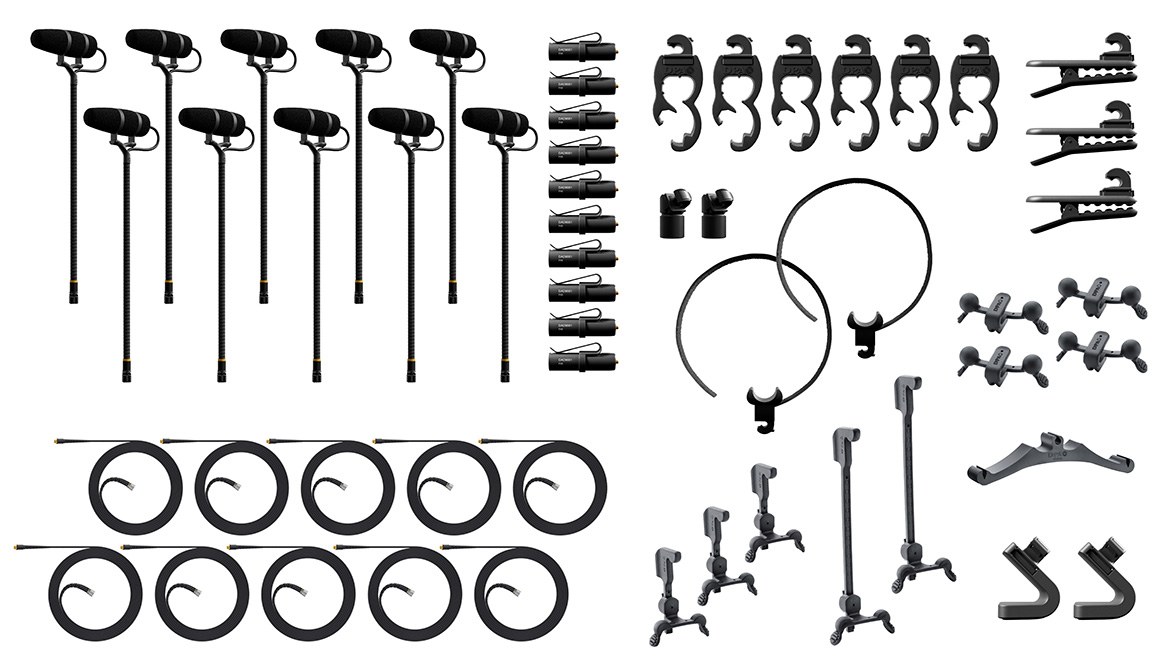 DPA KIT-4099-DP-10R - 4099 CORE+ Rock Touring Kit, 10 Mics i akcesoria, bardzo wysoki SPL