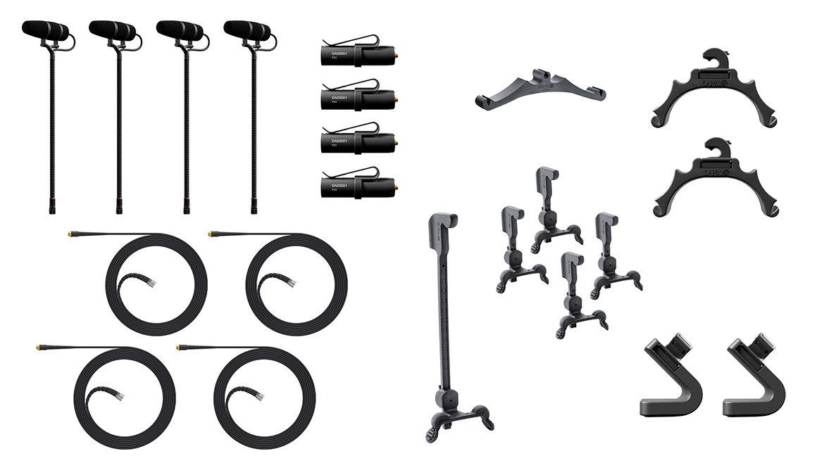 DPA KIT-4099-DP-4C - 4099 CORE+ Classic Touring Kit, 4 Mics i akcesoria, wysoki SPL