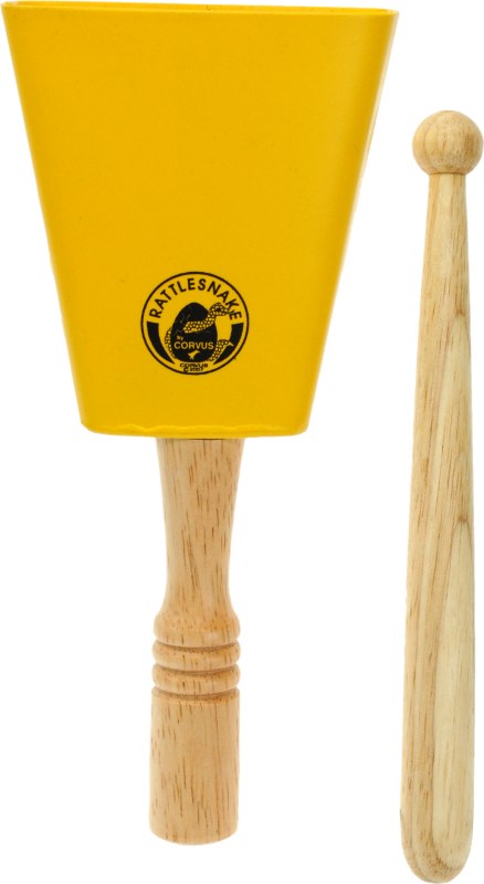 Corvus Rattlesnake Cowbell z rączką i pałeczką