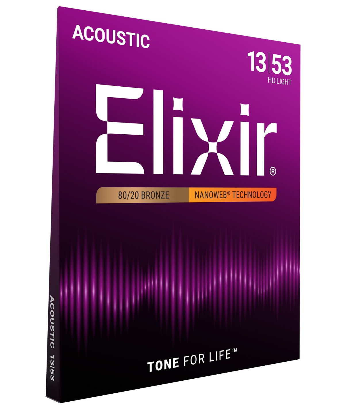 Struny Elixir NanoWeb 80/20 Bronze 13-53 HD Light (11182)