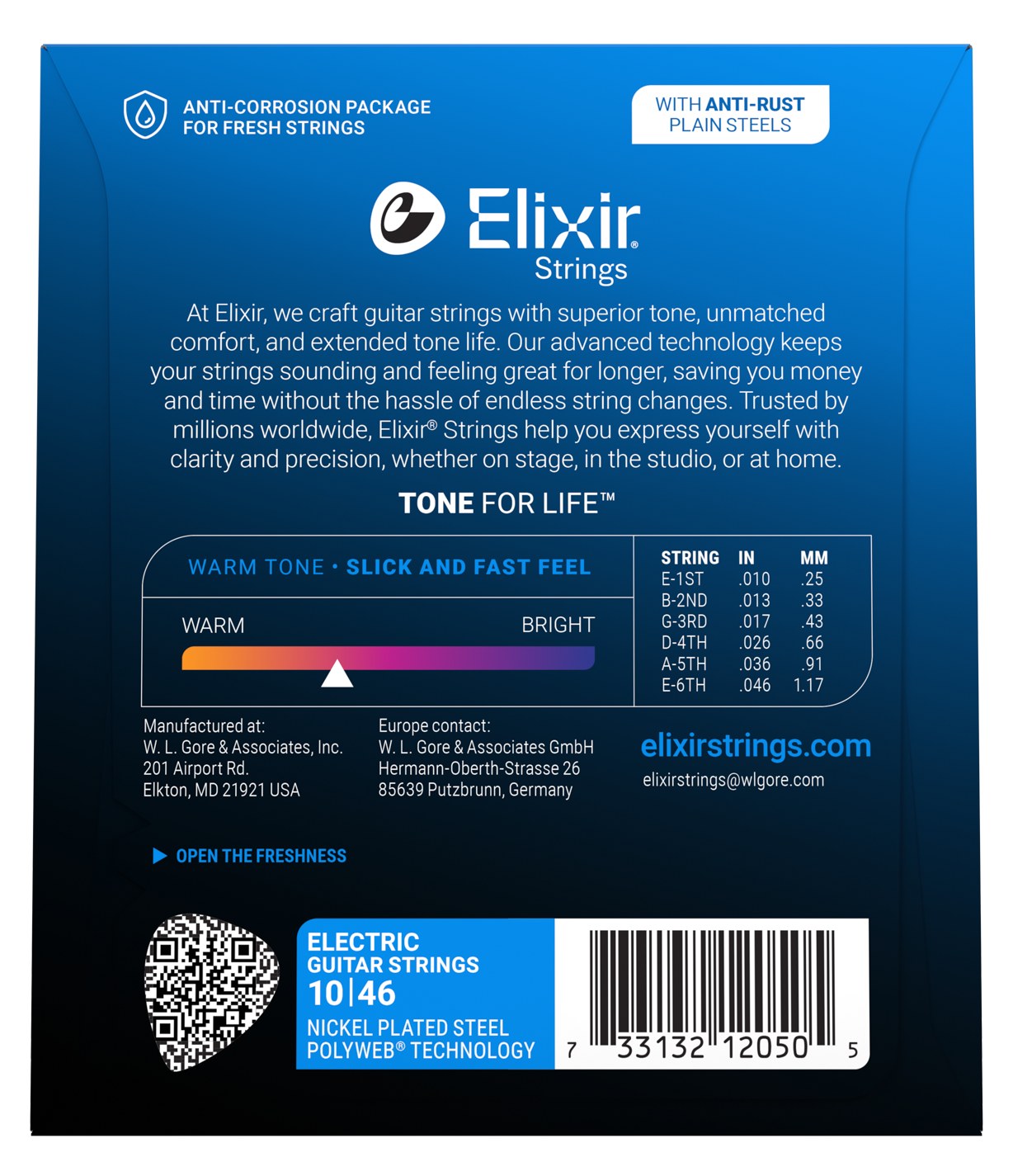 Struny Elixir PolyWeb 10-46 Custom Light (12050)