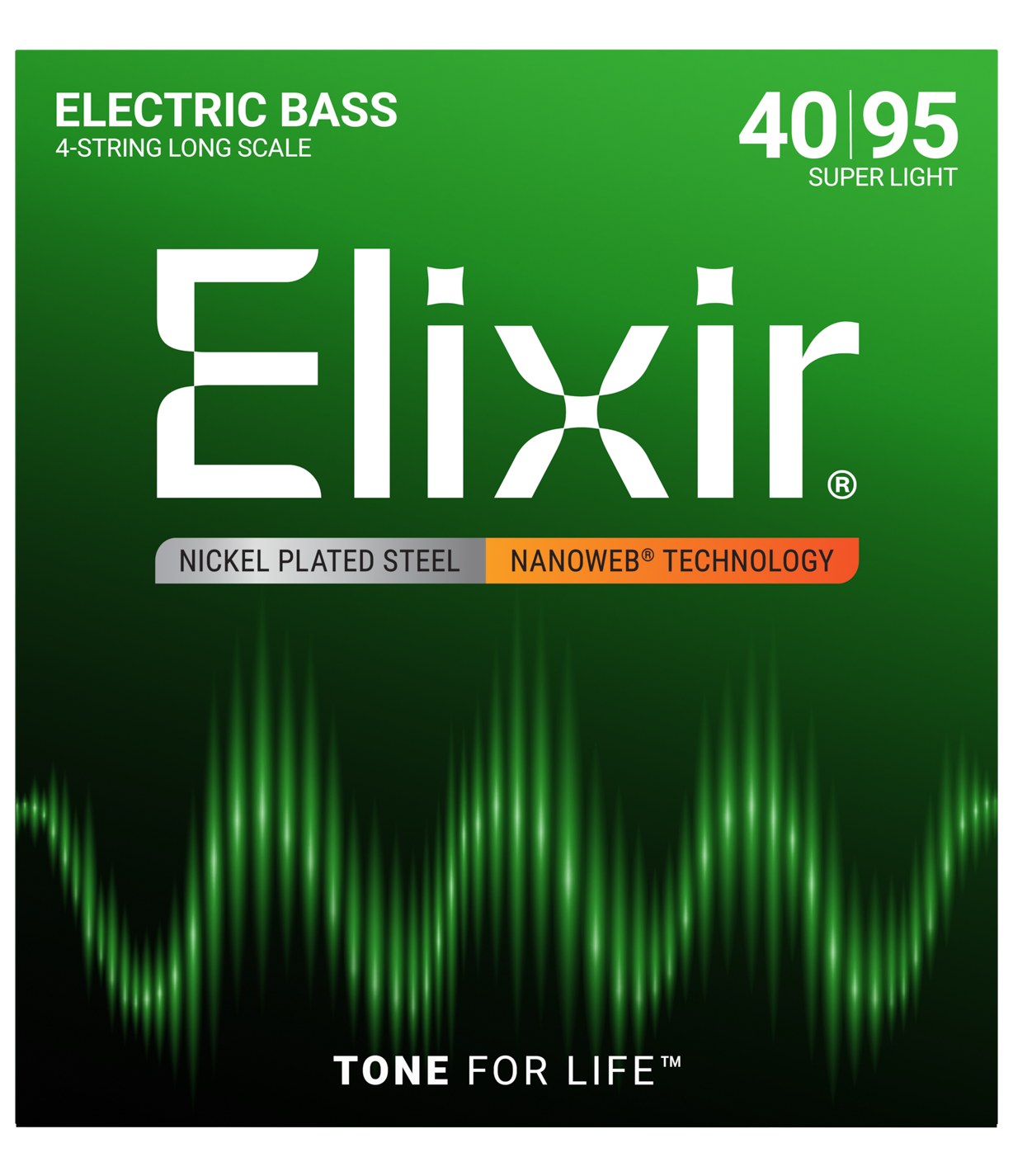 Struny Elixir NanoWeb 4-String 40-95 Super Light/Long Scale (14002)