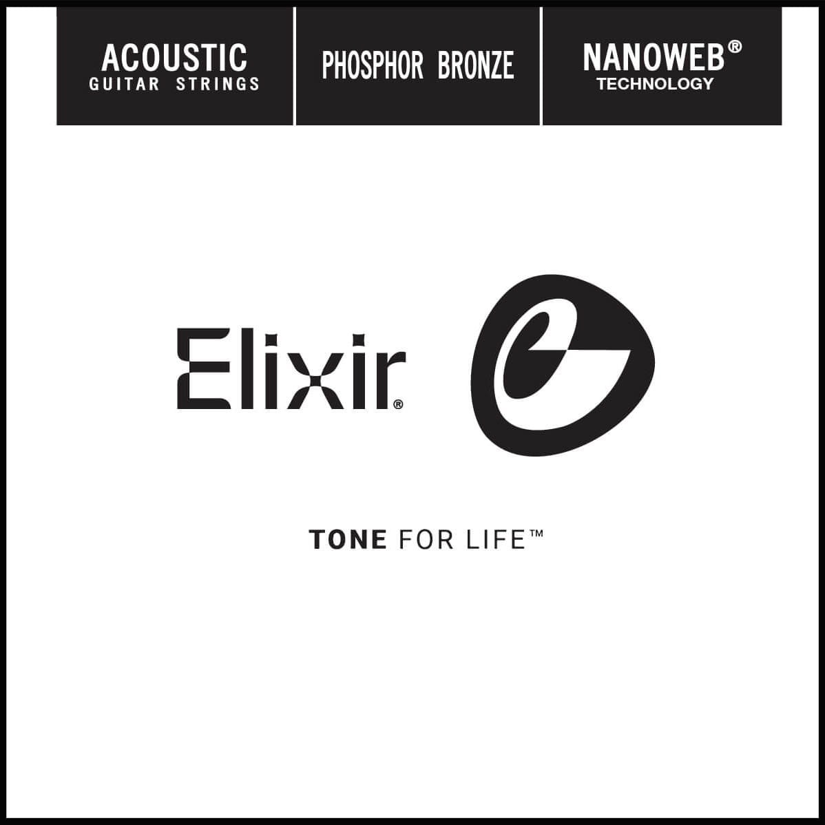Struna Elixir NanoWeb Phosphor Bronze .022 owijana (14122)
