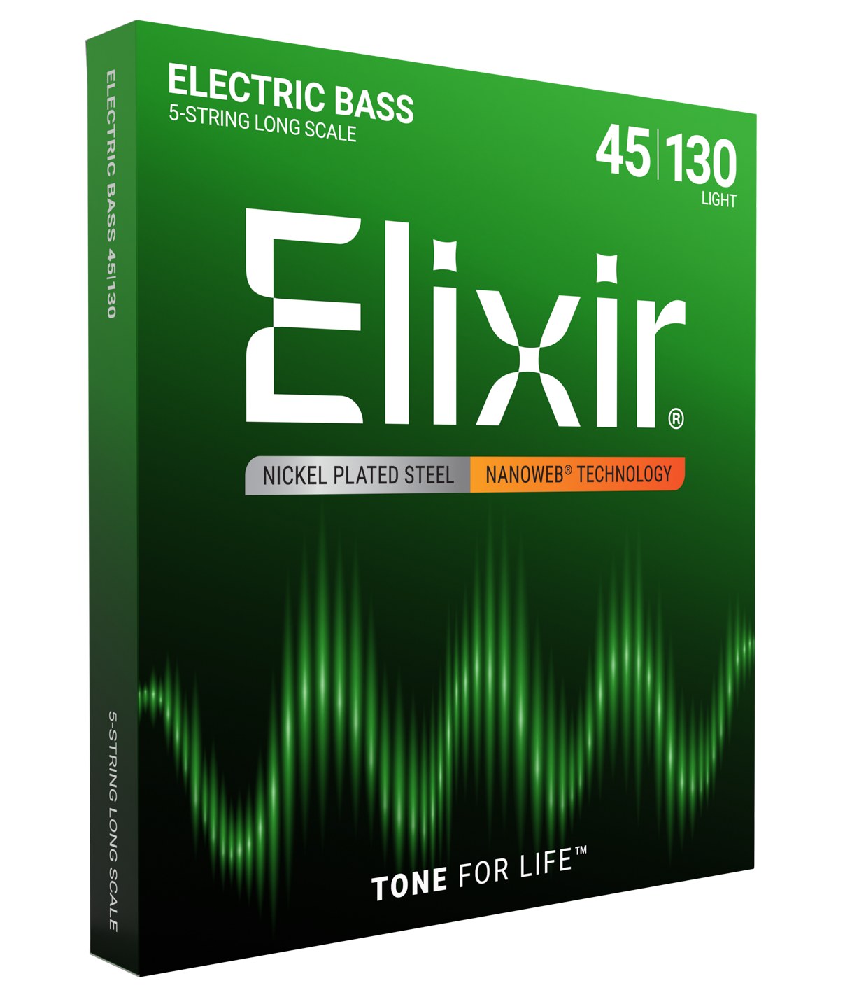 Struny Elixir NanoWeb 5-String 45-130 Light/Long Scale (14202)