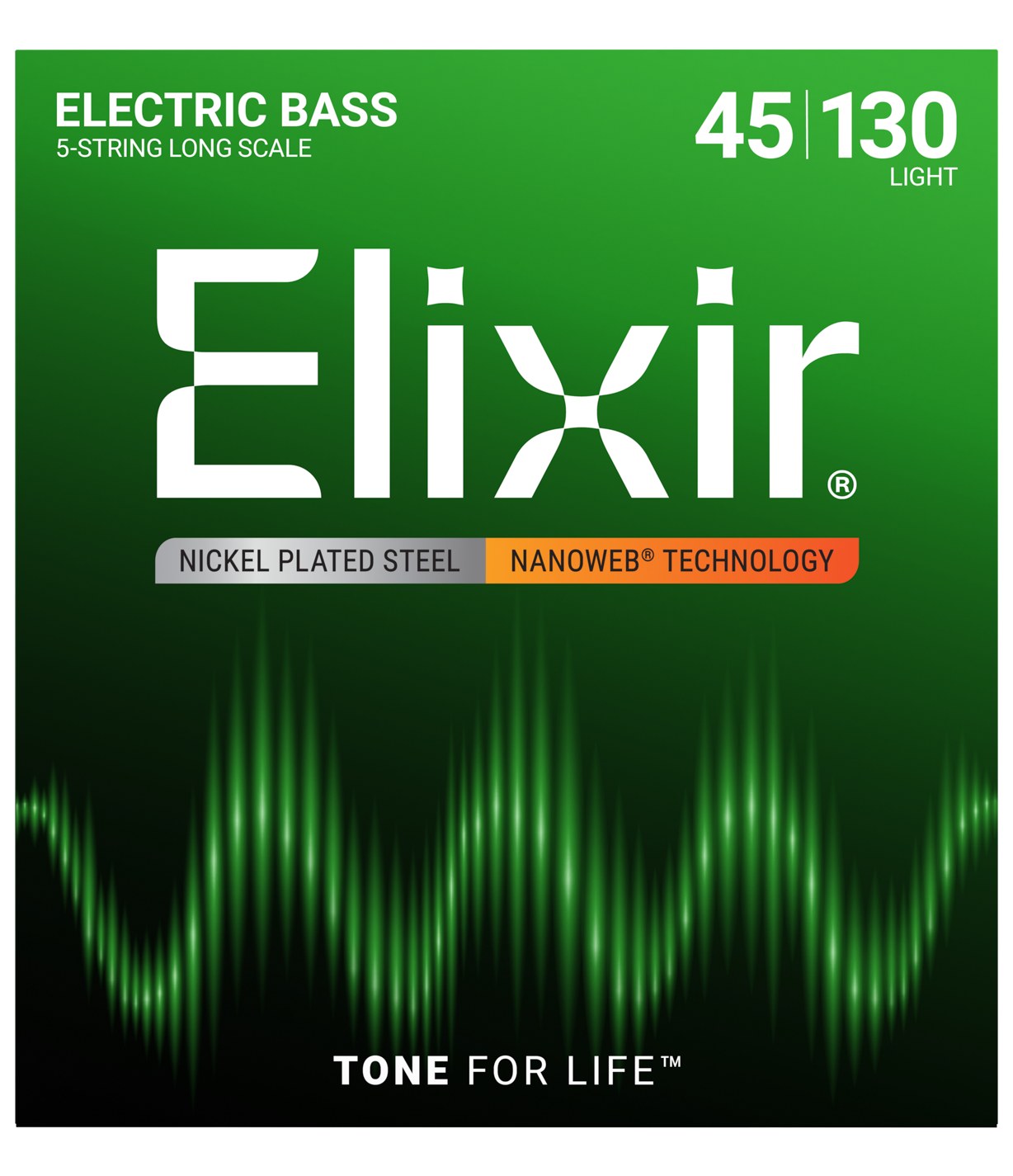 Struny Elixir NanoWeb 5-String 45-130 Light/Long Scale (14202)