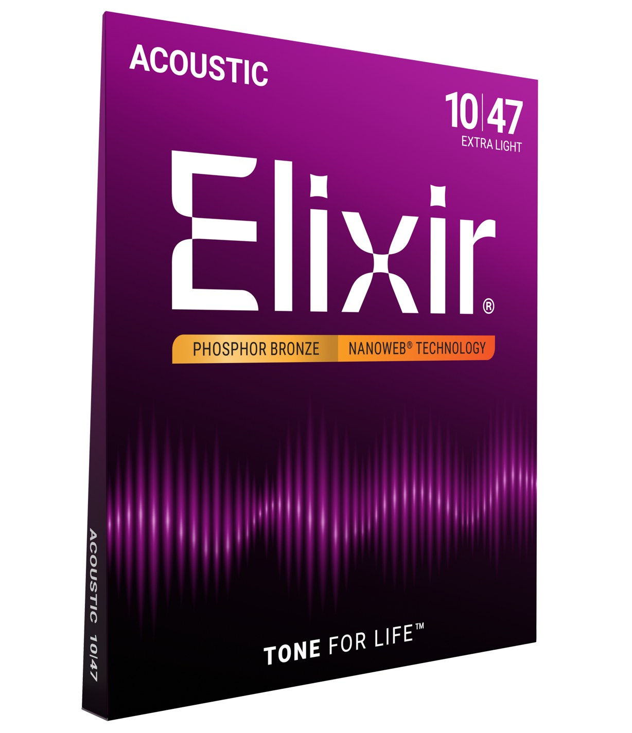 Struny Elixir NanoWeb Phosphor Bronze 10-47 Extra Light (16002)