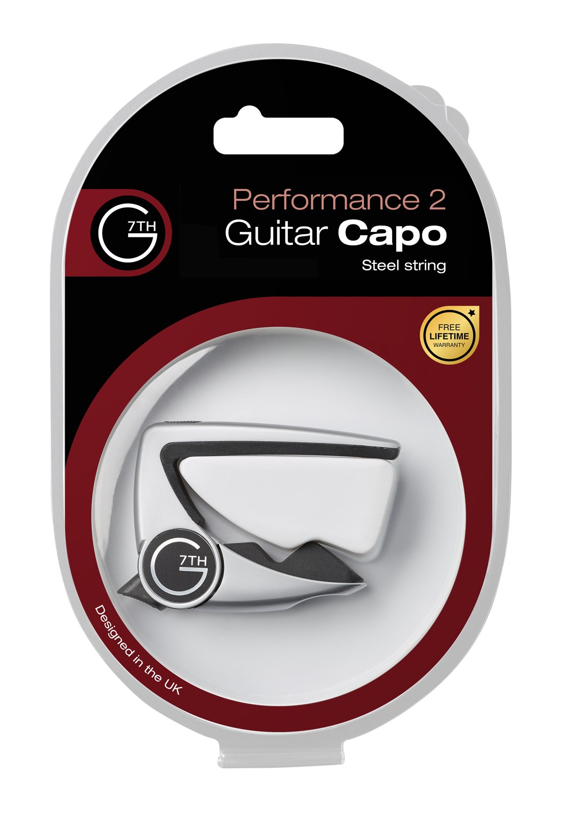 Kapodaster G7th Performance 2 Steel String Silver do gitary akustycznej i elektrycznej