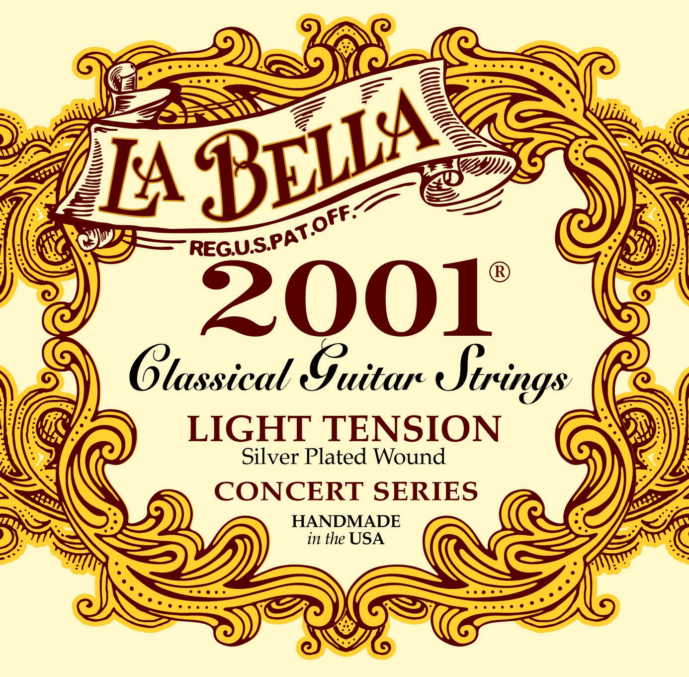 Struny do gitary klasycznej La Bella 2001 Classical Light Tension
