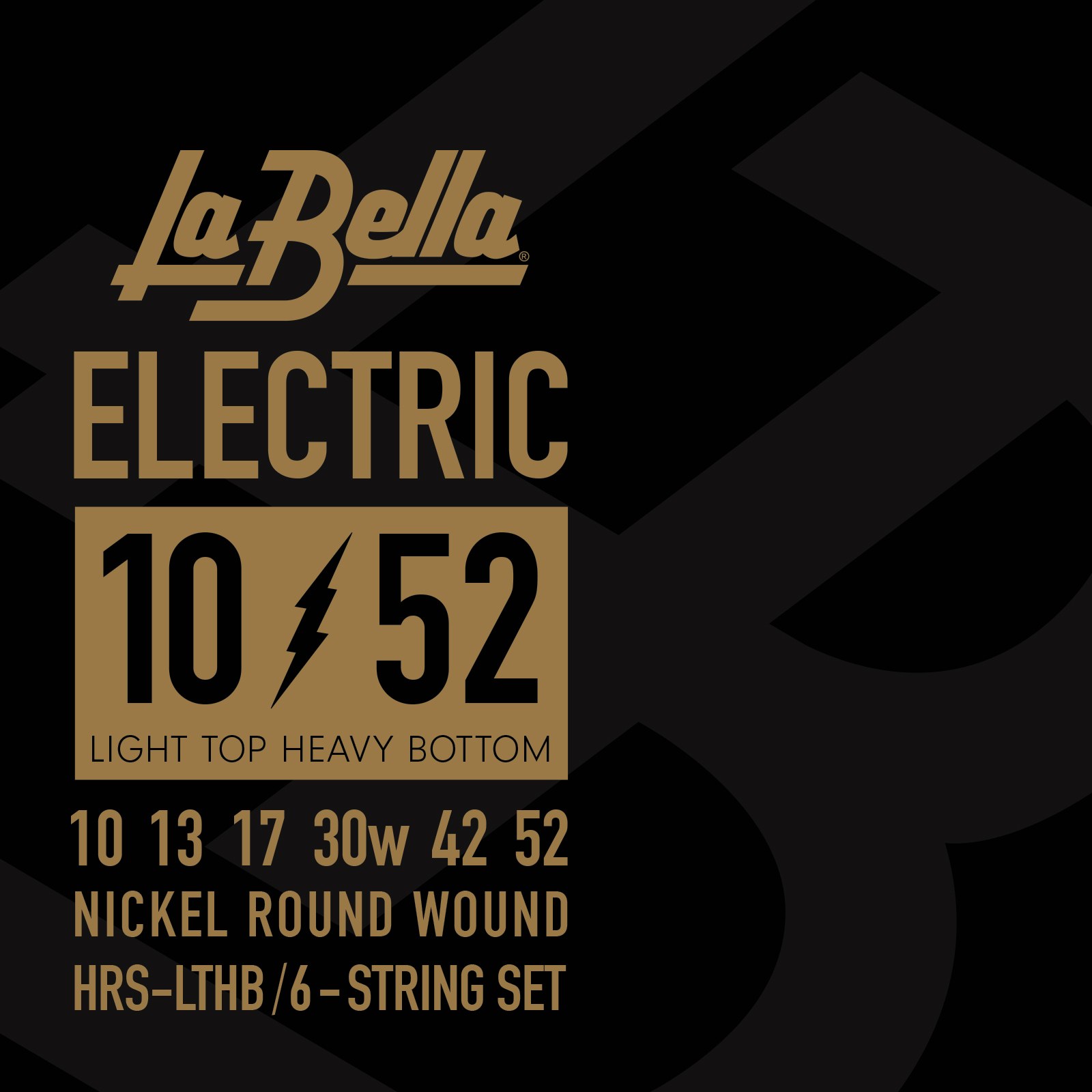 Struny do gitary elektrycznej La Bella Electric Light Top Bottom Heavy 10-52 HRS-LTHB