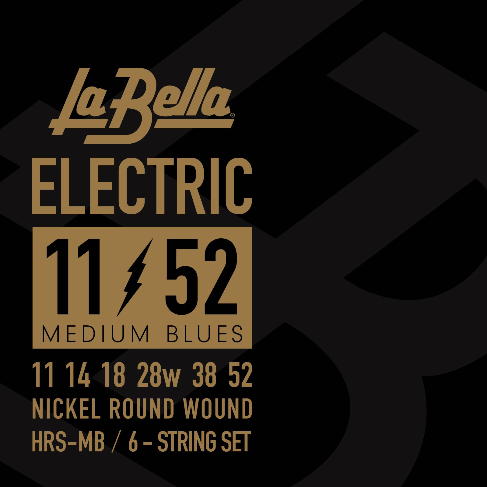 Struny do gitary elektrycznej La Bella Electric Medium Blues 11-52 HRS-MB