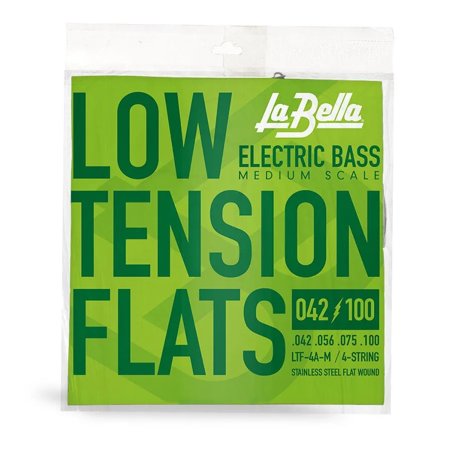 Struny do gitary basowej La Bella Low Tension Flexible Flats 42-100 4-str LTF-4A