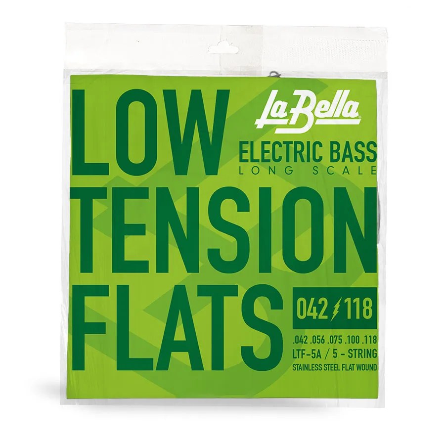 Struny do gitary basowej La Bella Low Tension Flexible Flats 42-118 5-str LTF-5A