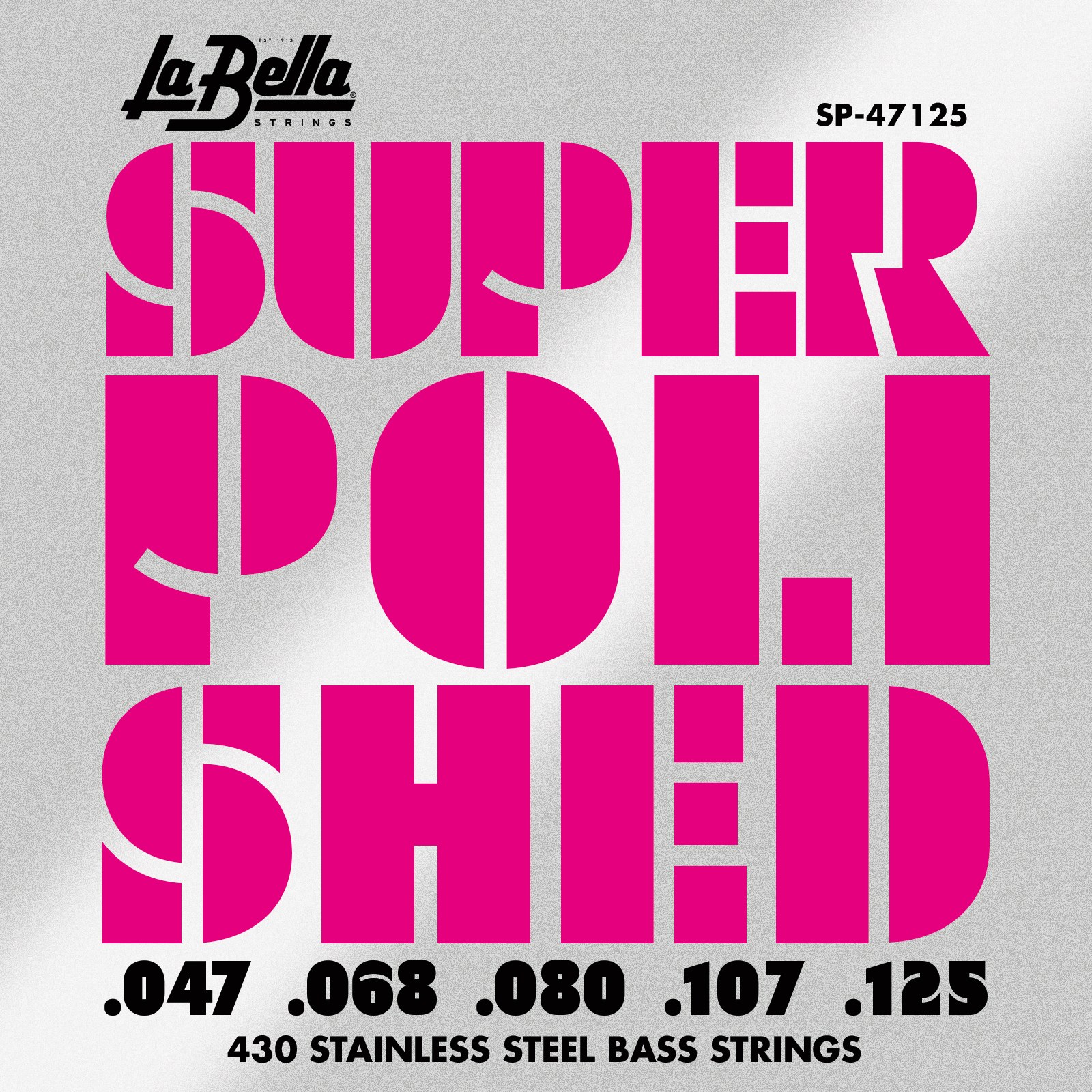 Struny do gitary basowej La Bella Super Polished 47-125 5-str SP-47125