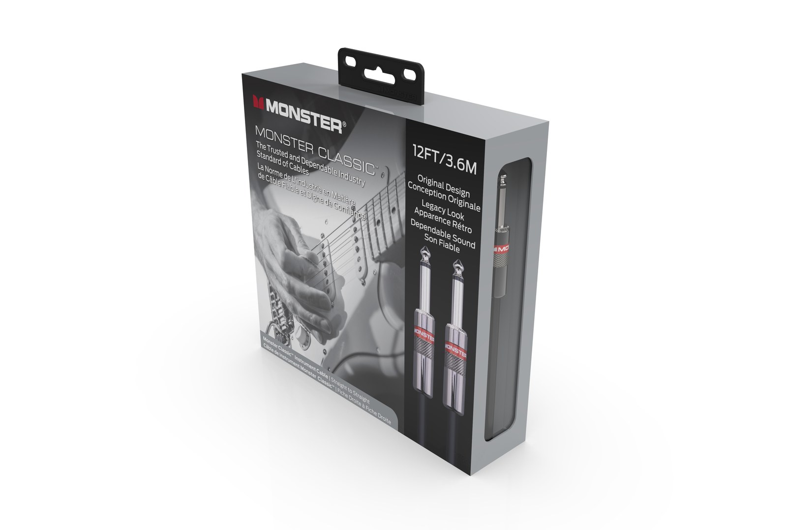 MONSTER CABLE kabel do gitary CLASSIC 3.6m jack 1/4 prosty - jack 1/4 prosty