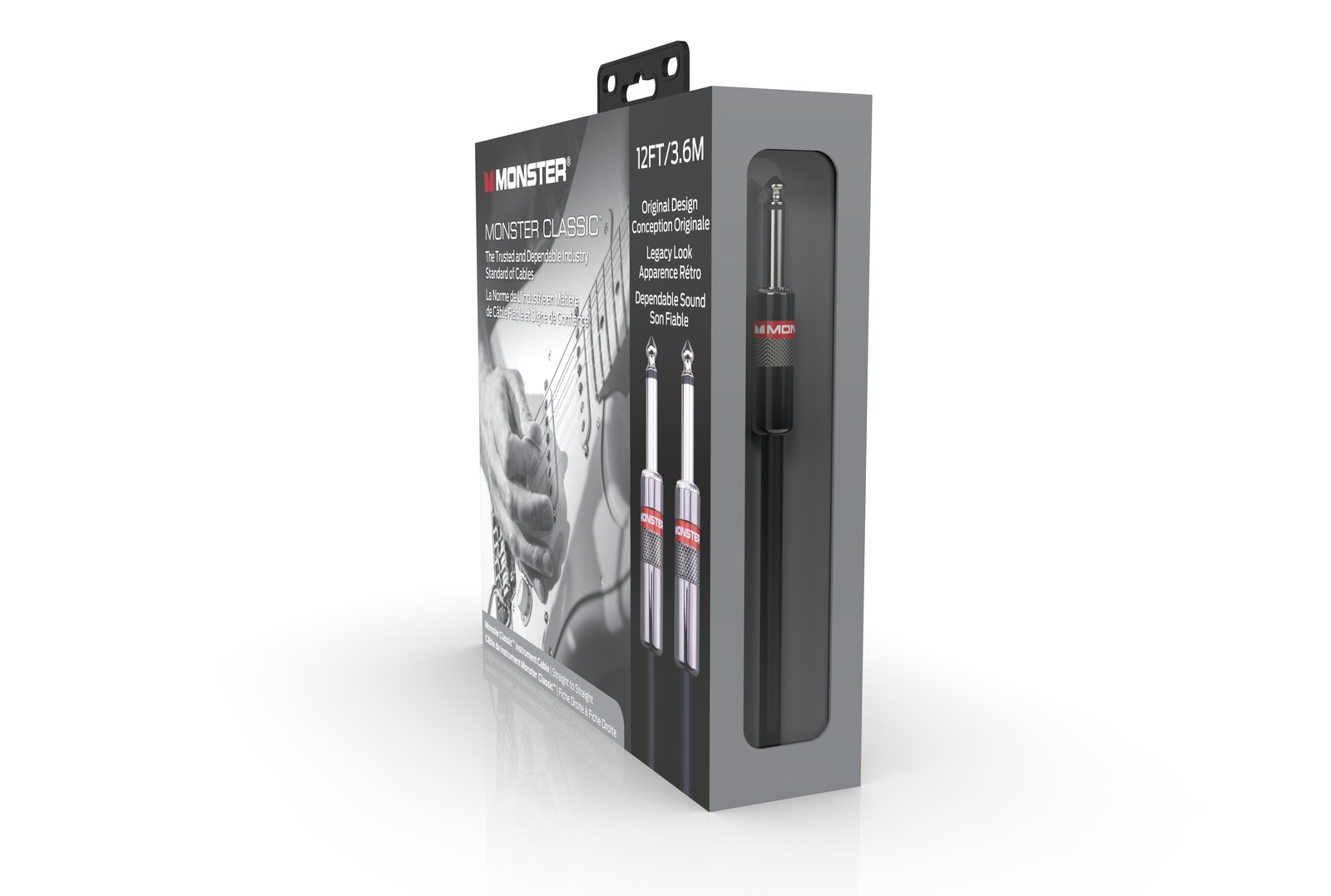 MONSTER CABLE kabel do gitary CLASSIC 3.6m jack 1/4 prosty - jack 1/4 prosty