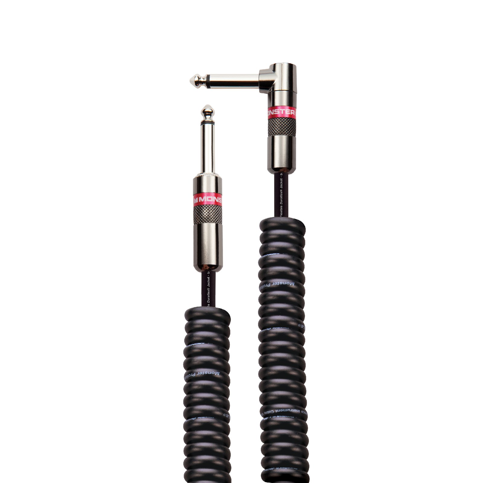 MONSTER CABLE kabel do gitary spiralny CLASSIC 6.4m jack 1/4 prosty - jack 1/4 kątowy