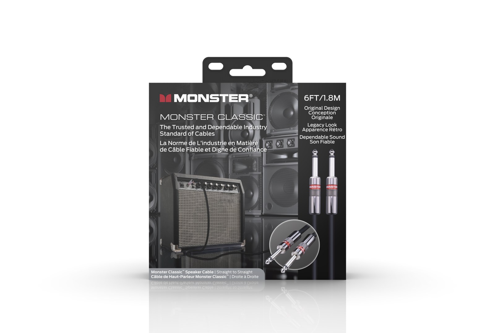 MONSTER CABLE kabel głośnikowy CLASSIC 1.8m jack 1/4 prosty - jack 1/4 prosty