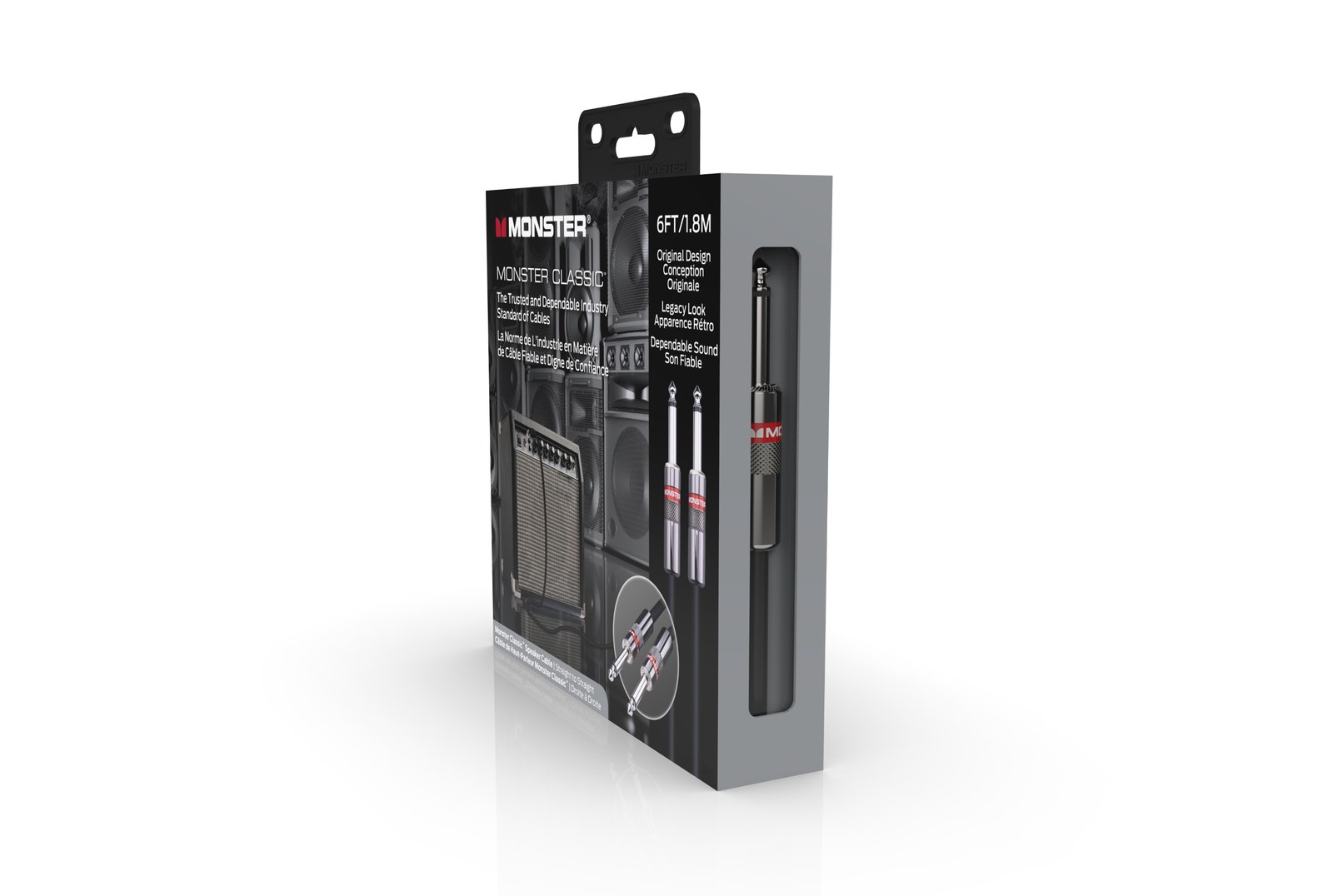 MONSTER CABLE kabel głośnikowy CLASSIC 1.8m jack 1/4 prosty - jack 1/4 prosty