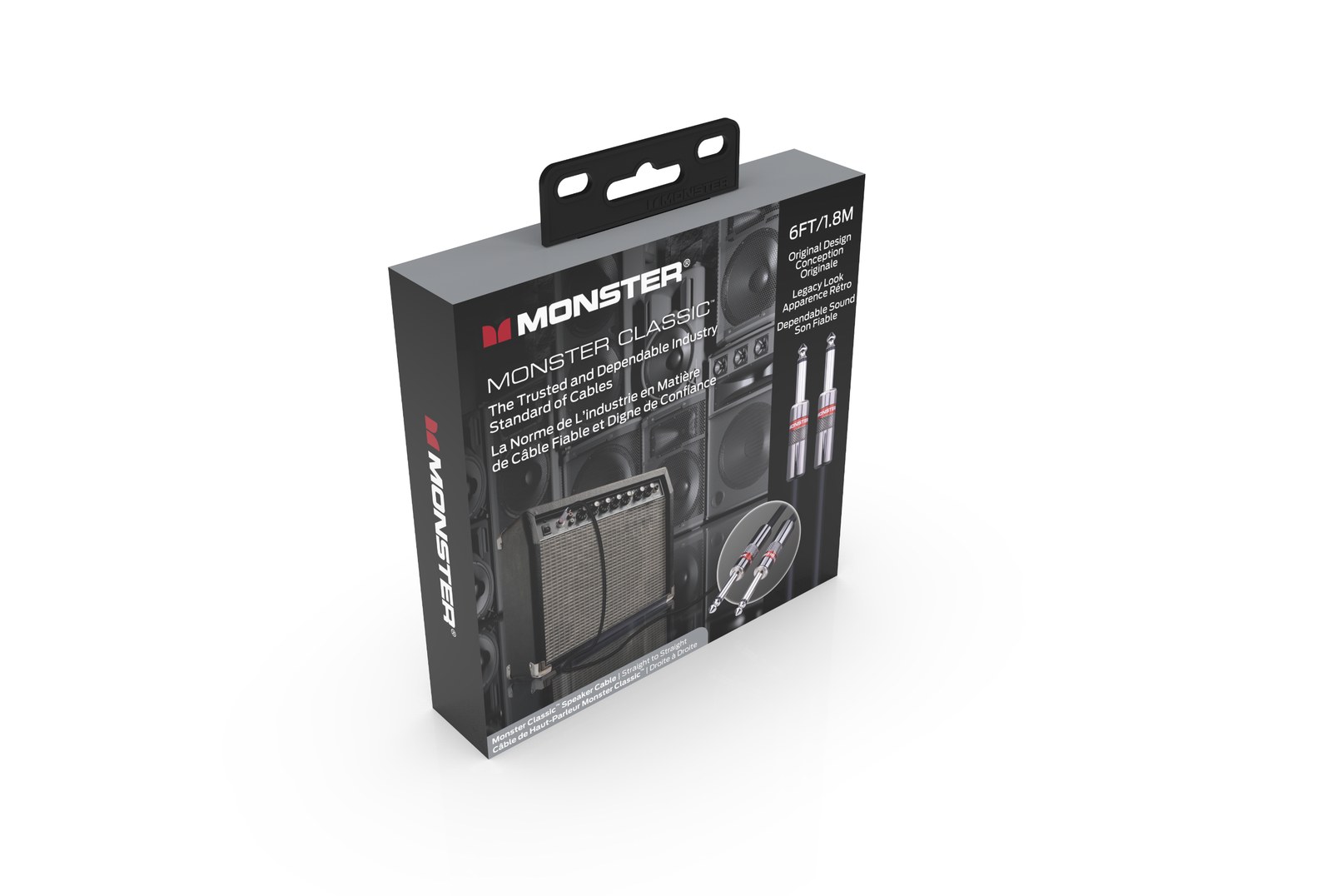 MONSTER CABLE kabel głośnikowy CLASSIC 1.8m jack 1/4 prosty - jack 1/4 prosty