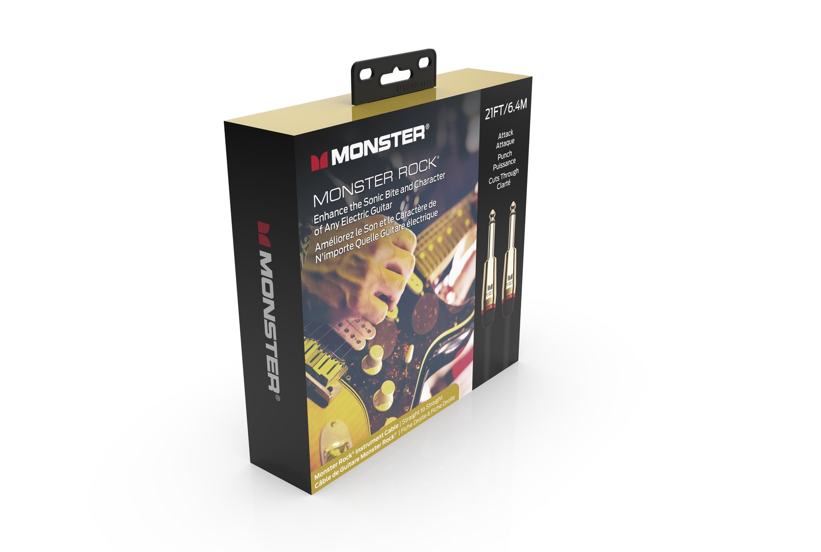 MONSTER CABLE kabel do gitary ROCK 6.4m jack 1/4 prosty - jack 1/4 prosty