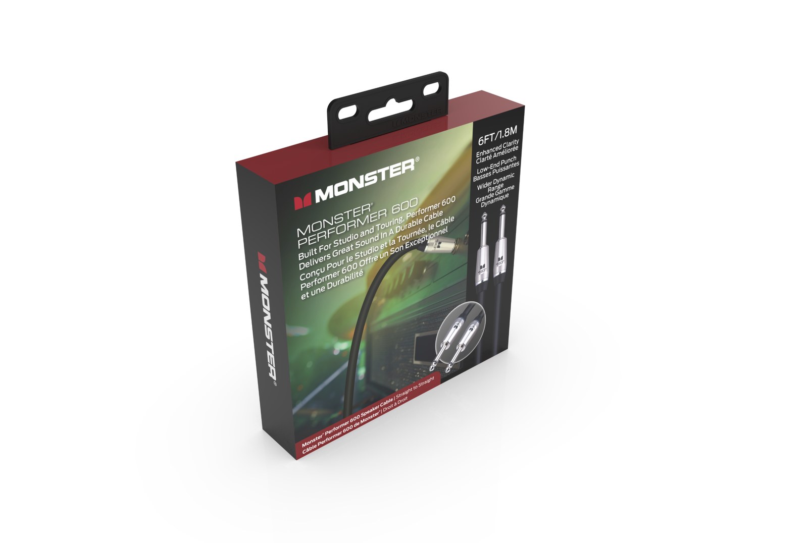 MONSTER CABLE kabel głośnikowy PERFORMER 600 1.8m jack 1/4 prosty - jack 1/4 prosty