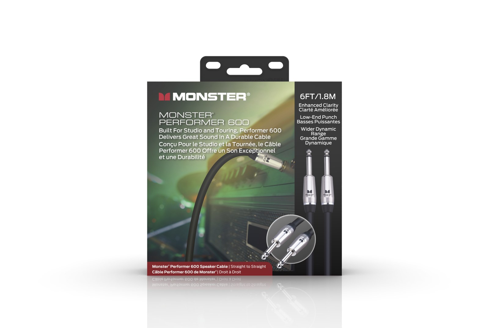 MONSTER CABLE kabel głośnikowy PERFORMER 600 1.8m jack 1/4 prosty - jack 1/4 prosty