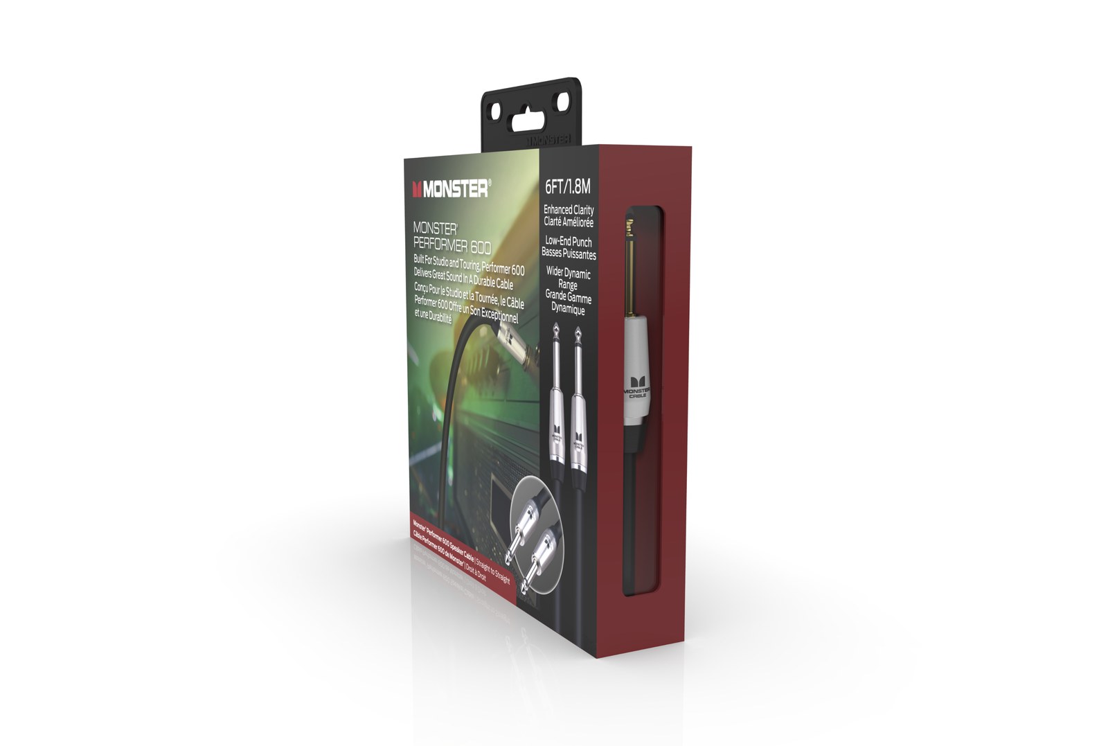 MONSTER CABLE kabel głośnikowy PERFORMER 600 1.8m jack 1/4 prosty - jack 1/4 prosty