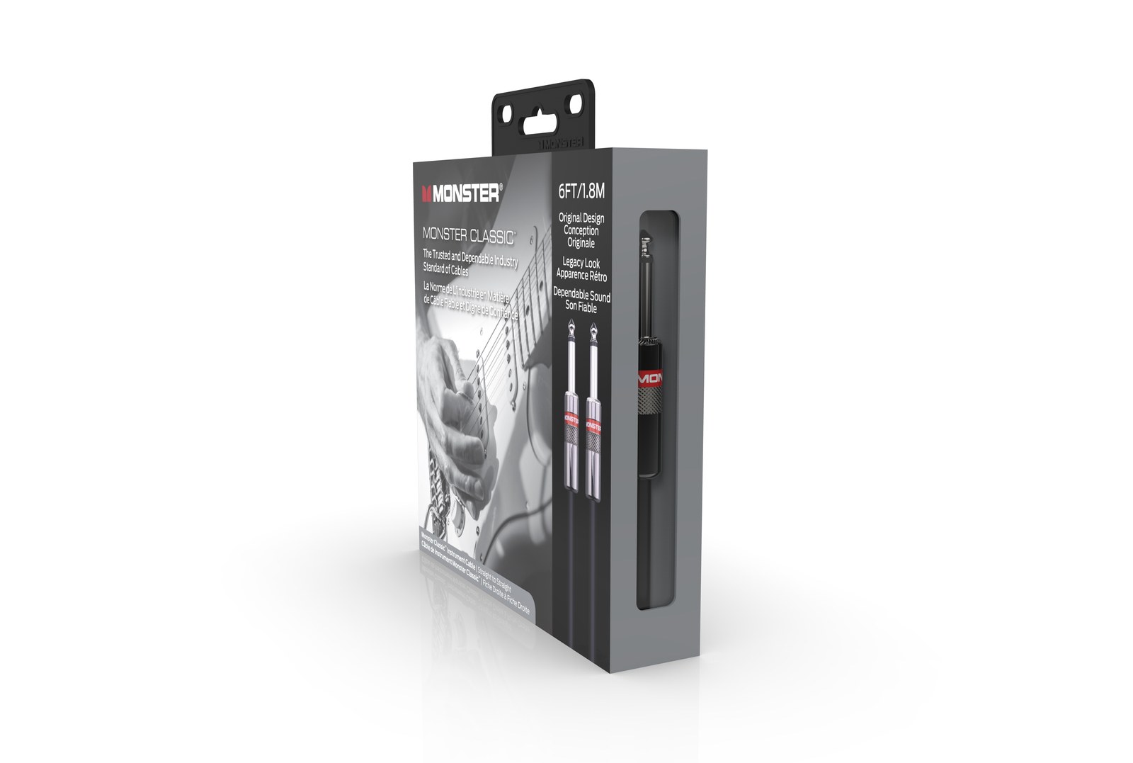 MONSTER CABLE kabel do gitary CLASSIC 1.8m jack 1/4 prosty - jack 1/4 prosty