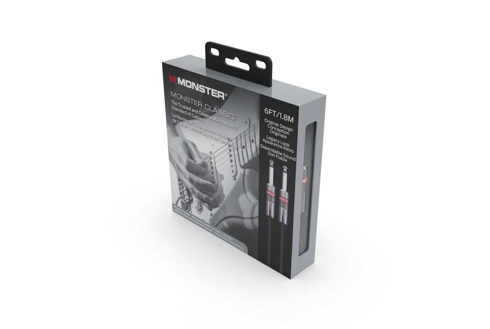 MONSTER CABLE kabel do gitary CLASSIC 1.8m jack 1/4 prosty - jack 1/4 prosty