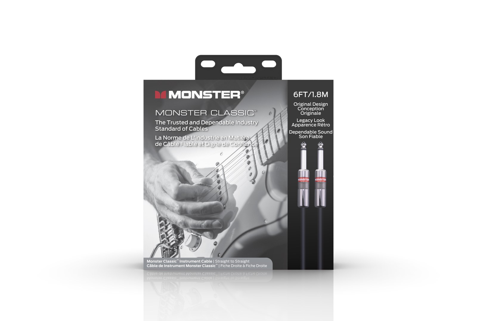 MONSTER CABLE kabel do gitary CLASSIC 1.8m jack 1/4 prosty - jack 1/4 prosty
