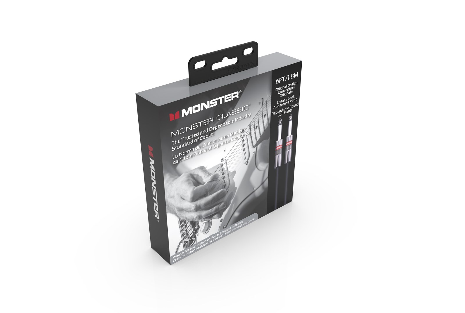 MONSTER CABLE kabel do gitary CLASSIC 1.8m jack 1/4 prosty - jack 1/4 prosty
