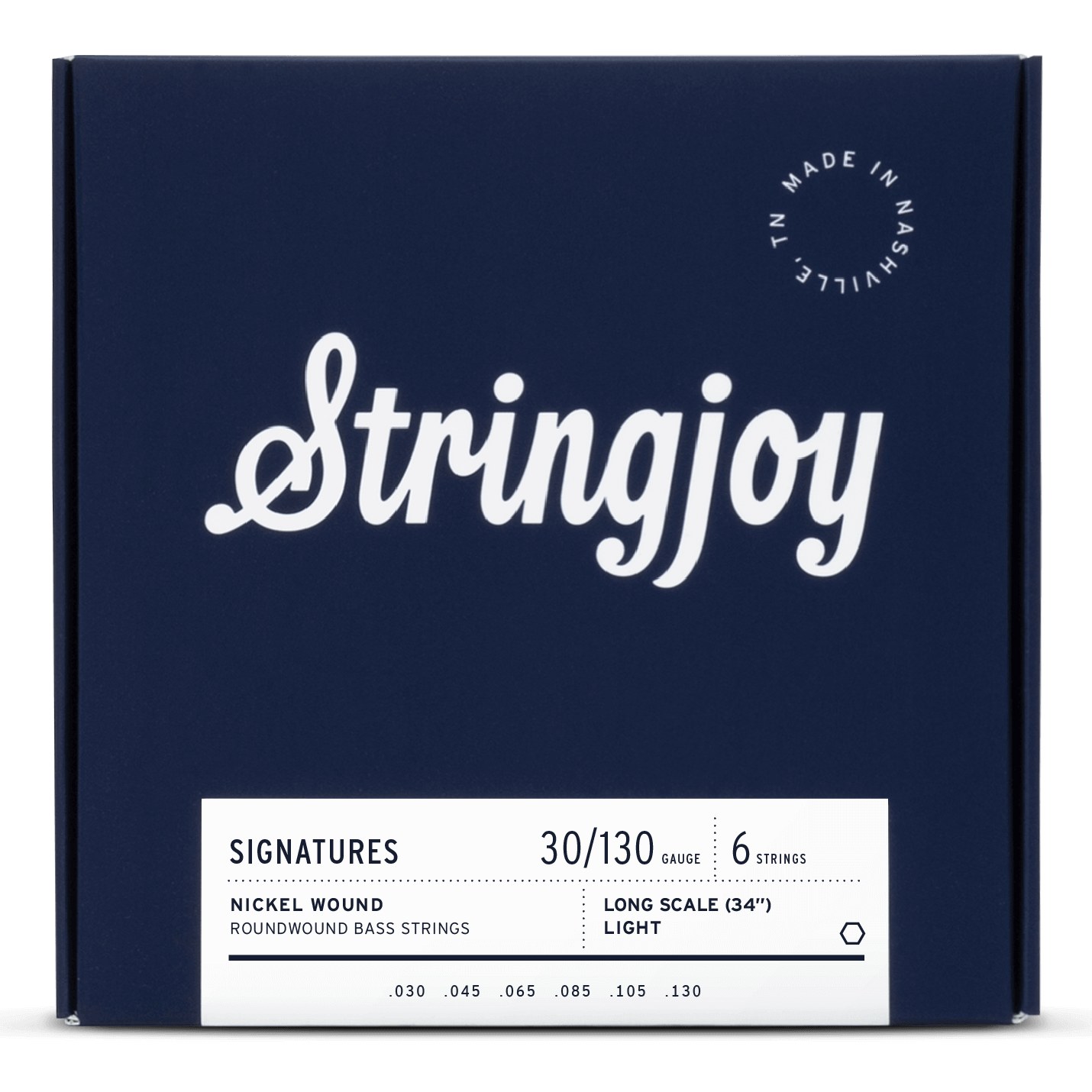 Stringjoy BA30130LS struny do gitary basowej niklowane 30-130 6-str