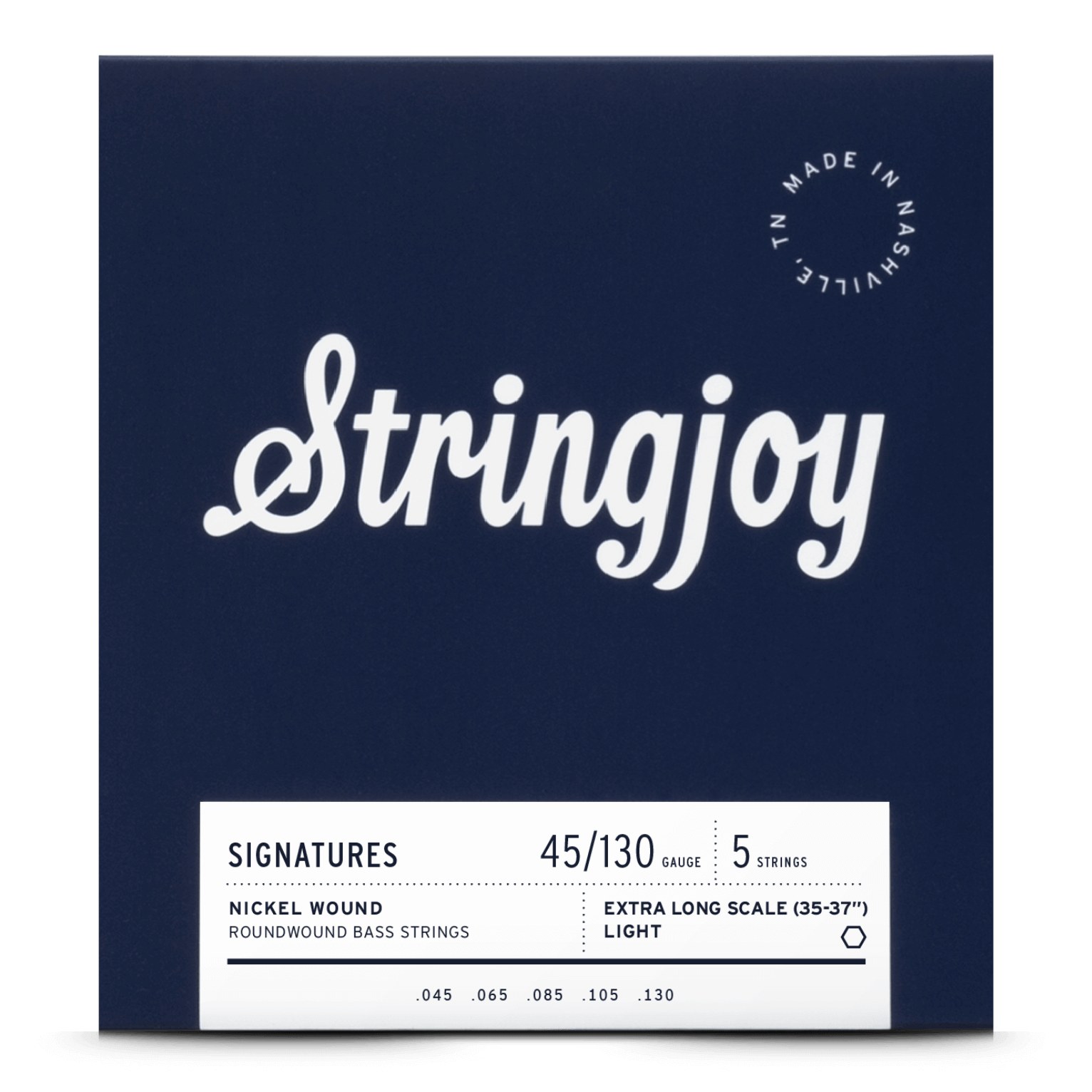 Stringjoy BA45130XL struny do gitary basowej niklowane 45-130 5-str Extra Long