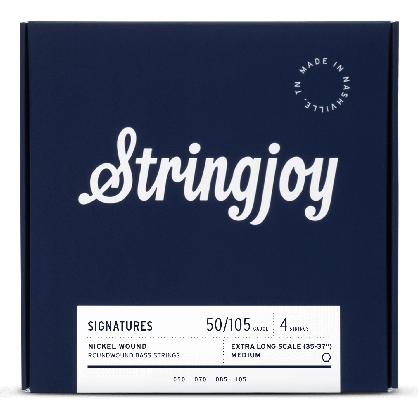 Stringjoy BA50105XL struny do gitary basowej niklowane 50-105 4-str Extra Long