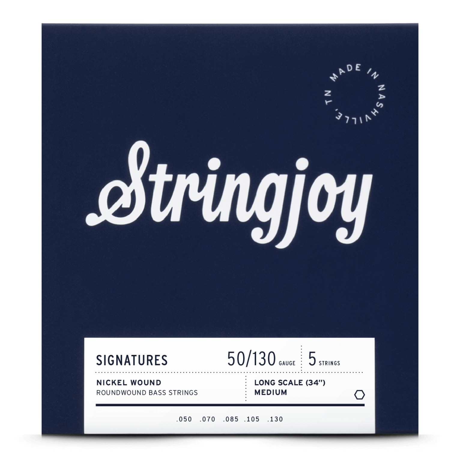 Stringjoy BA50130LS struny do gitary basowej niklowane 50-130 5-str