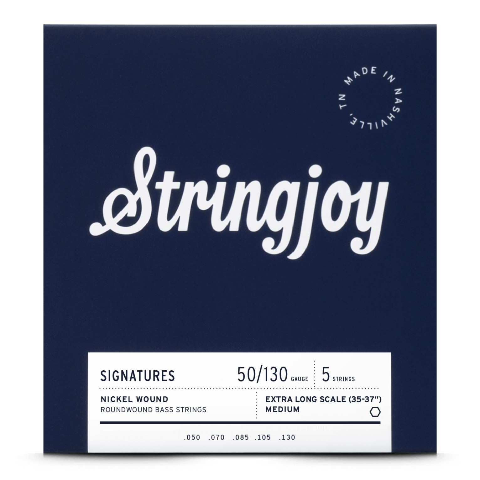 Stringjoy BA50130XL struny do gitary basowej niklowane 50-130 5-str Extra Long