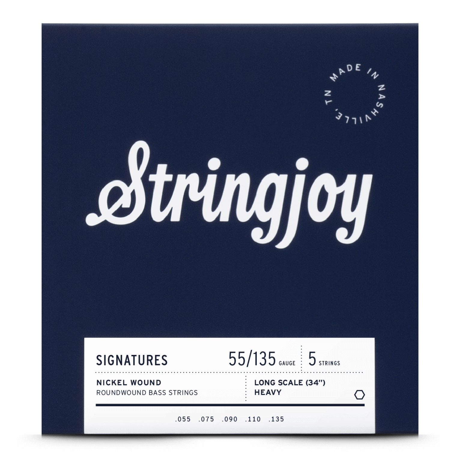 Stringjoy BA55135LS struny do gitary basowej niklowane 55-135 5-str