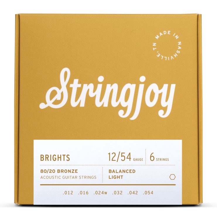 Stringjoy BB1254 Struny do gitary akustycznej BRIGHTS 80/20 Bronze 12-54