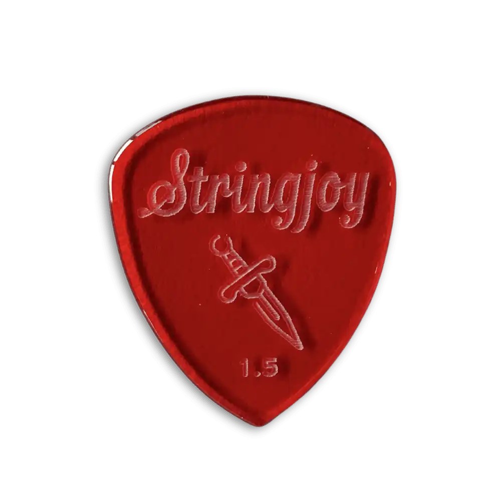 Stringjoy kostka 1.5mm Dagger Acrylic Picks