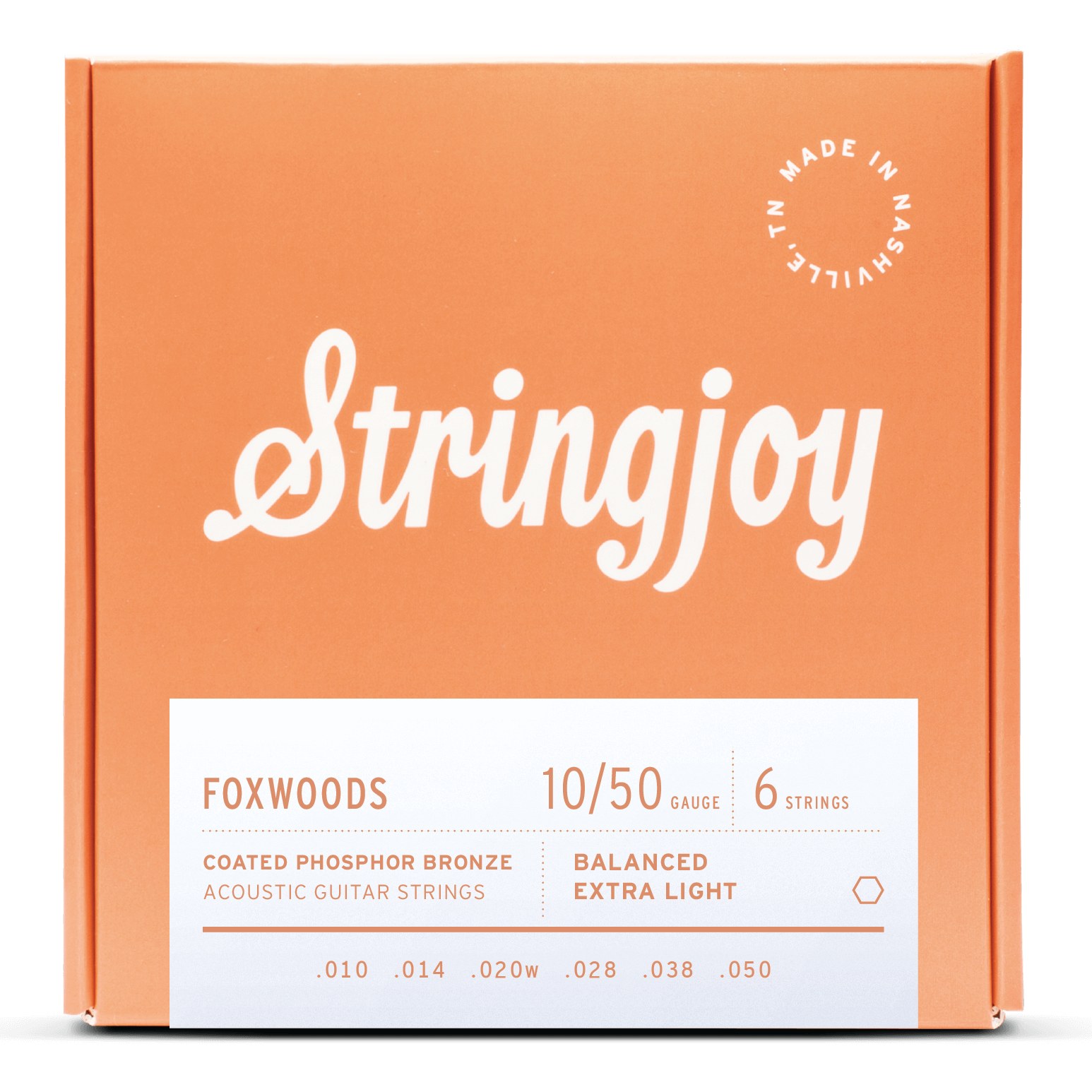 Stringjoy FW1050 struny do gitary akustycznej FOXWOODS Phosphor Bronze 10-50