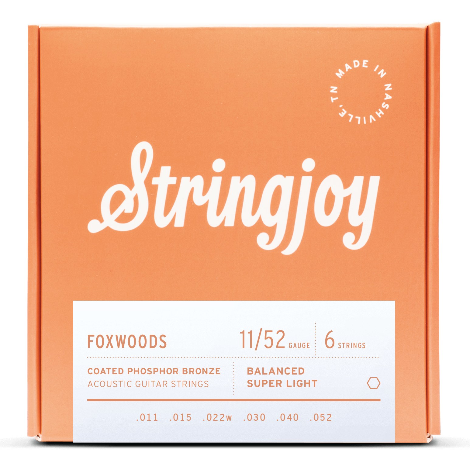 Stringjoy FW1152 struny do gitary akustycznej FOXWOODS Phosphor Bronze 11-52