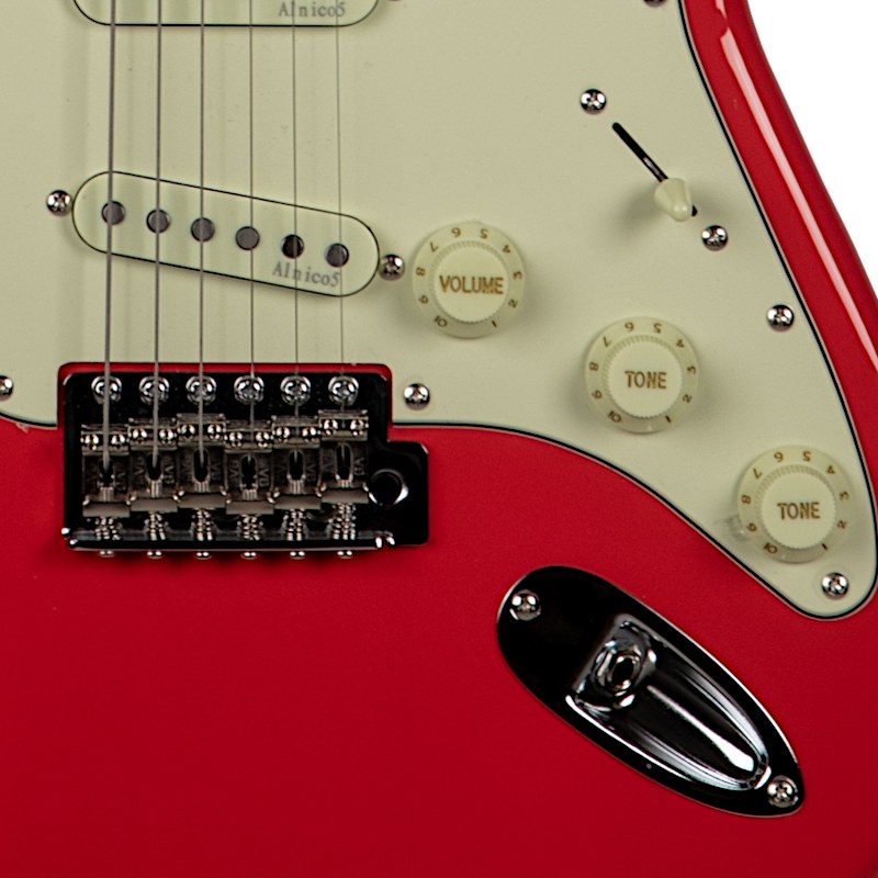 Prodipe Guitars ST80 MA Fiesta Red - gitara elektryczna