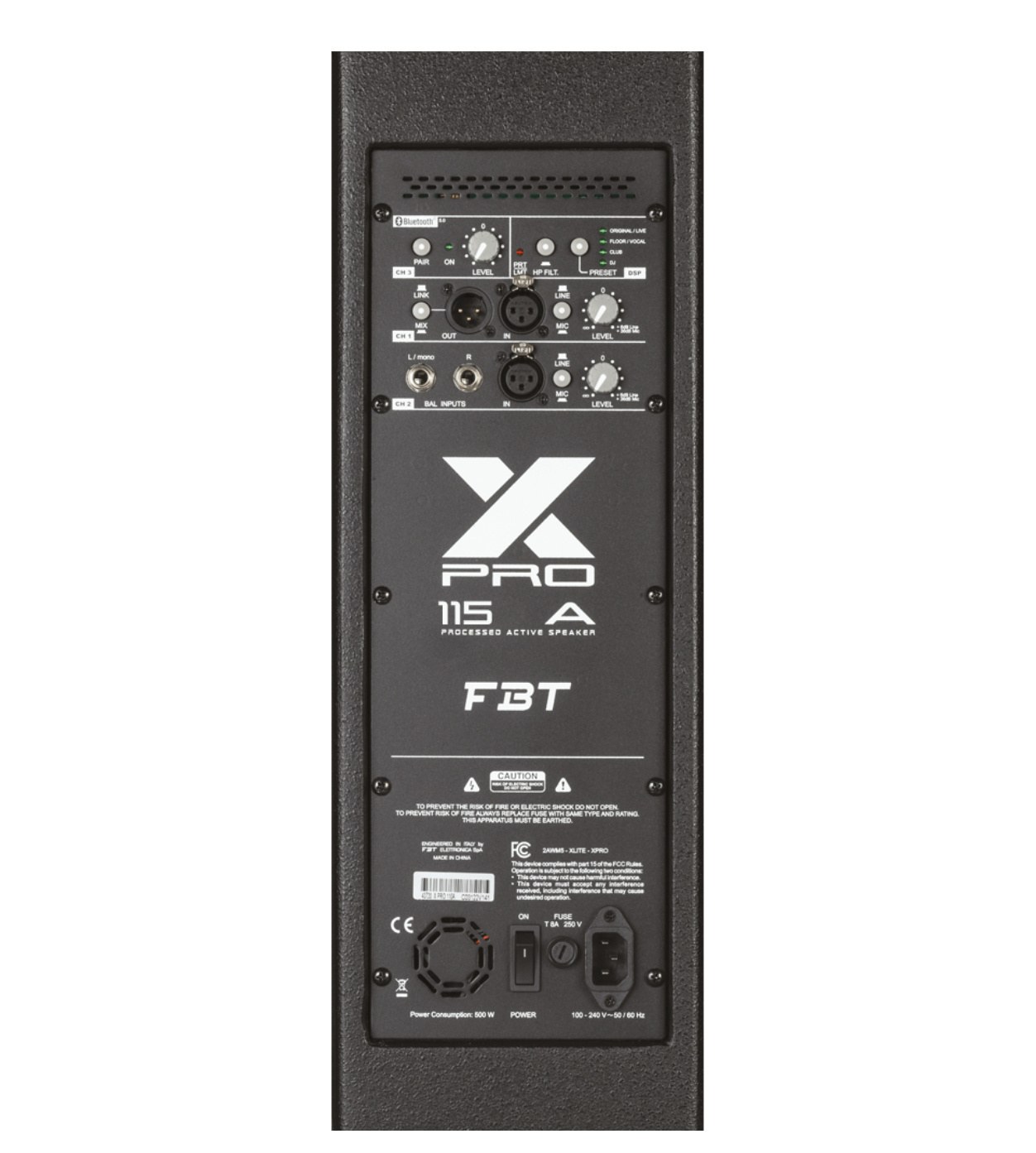 FBT X-PRO 115A - aktywna kolumna 15" z mikserem i Bluetooth 5.0
