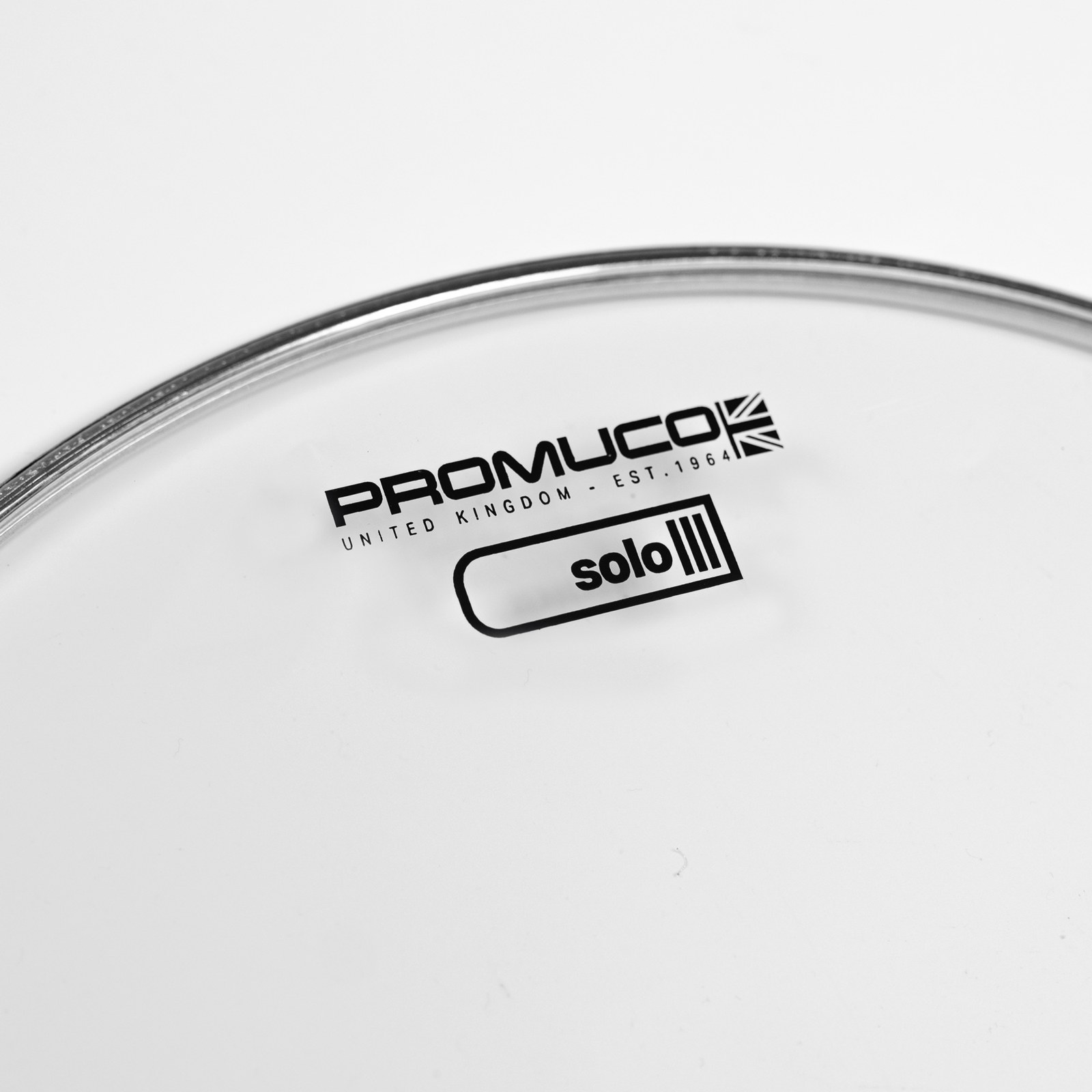 Promuco Solo 14″ - przezroczysty jednowarstwowy naciąg perkusyjny 7 mil