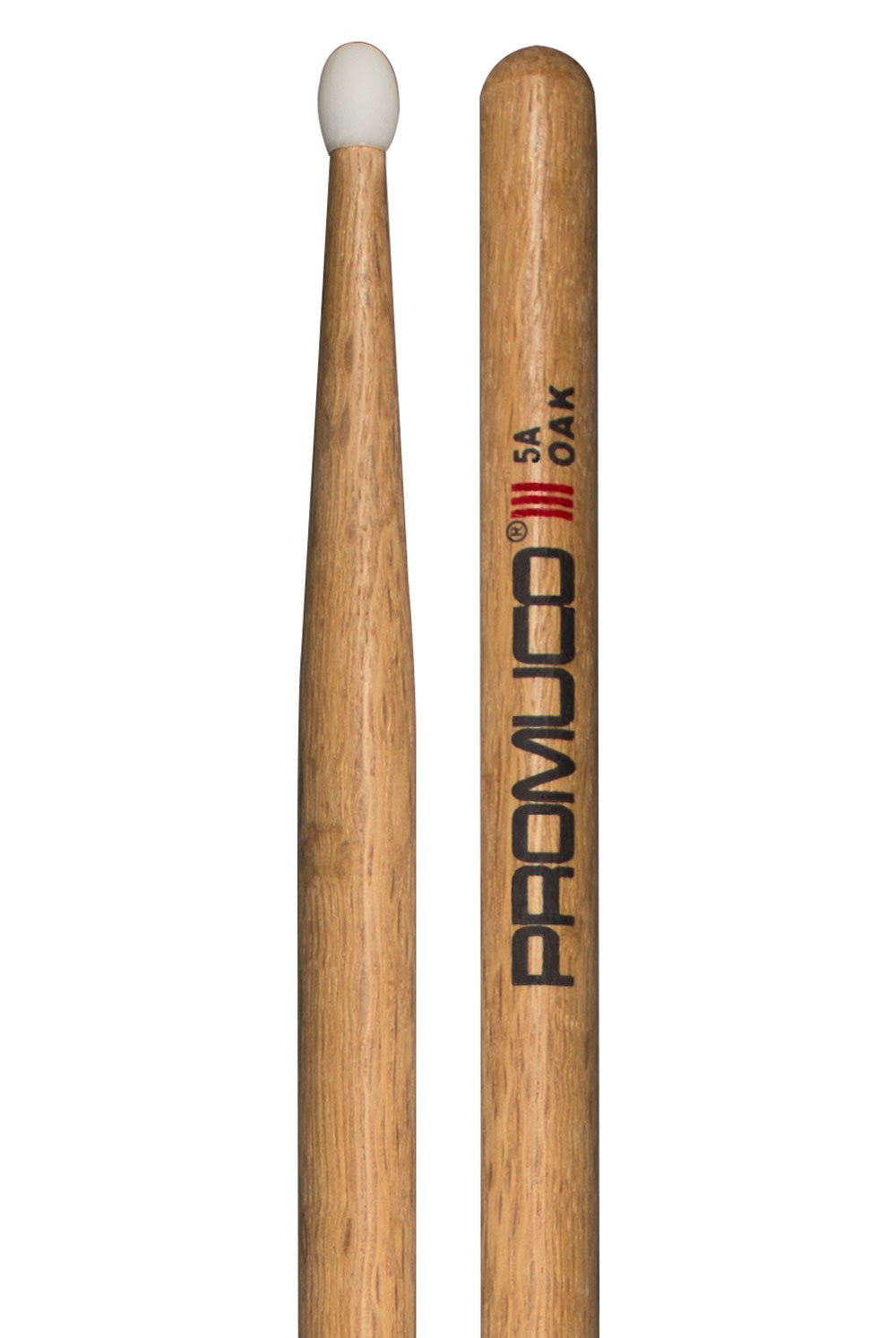 Promuco Oak Nylon Tip 5A - pałki perkusyjne dębowe, końcówki nylonowe