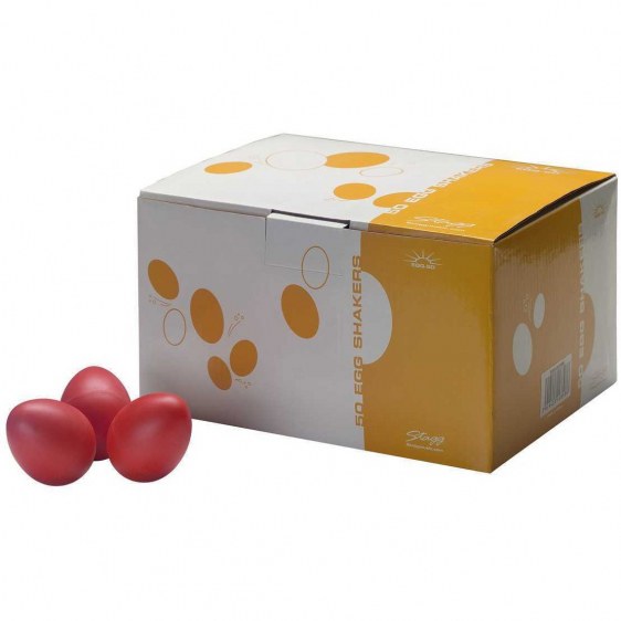 Stagg EGG-50 RDM - czerwone shakery jajka, zestaw 50 sztuk