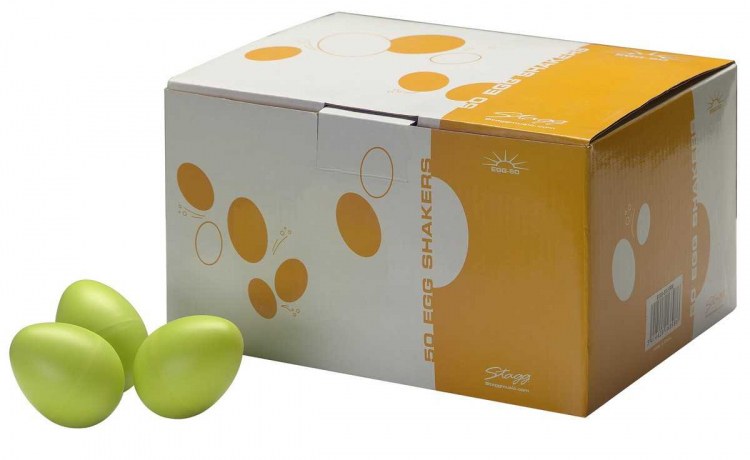Stagg EGG-50 GRM - zielone shakery jajka, zestaw 50 sztuk