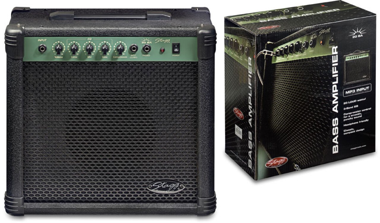 Stagg 20 BA EU - combo basowe 20 W RMS z regulacją kompresji