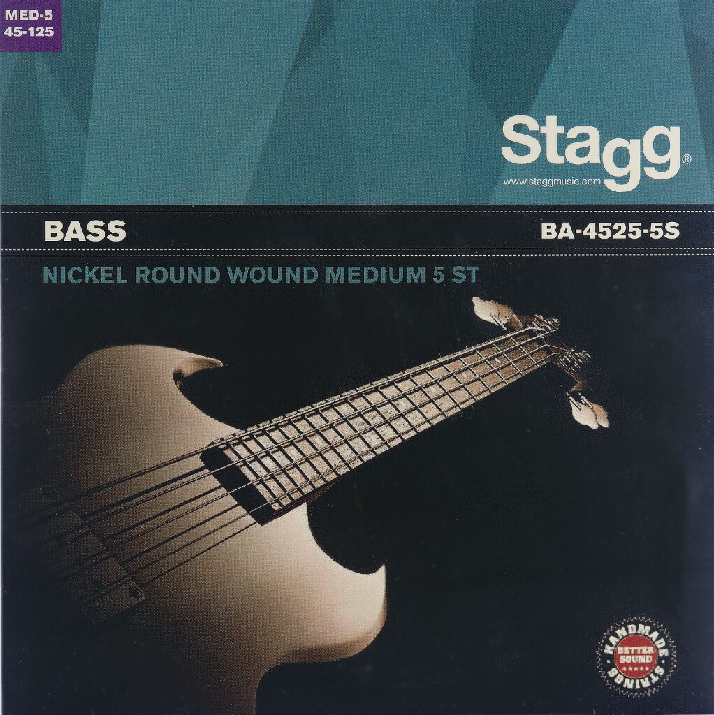 Stagg BA-4525-5S - struny do 5-strunowego basu, 045-065-085-105-125